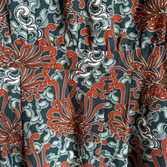 Beautiful 3 Suisses dress key hole front and back pearlized buttons pleated sz M - Picture 11 of 15